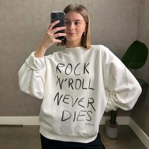 ANINE BING NWT Miles Rock N Roll Sweatshirt L
